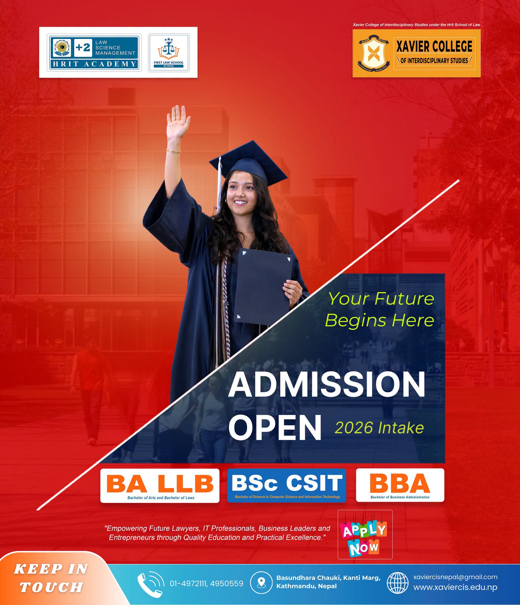 Admissions Open!