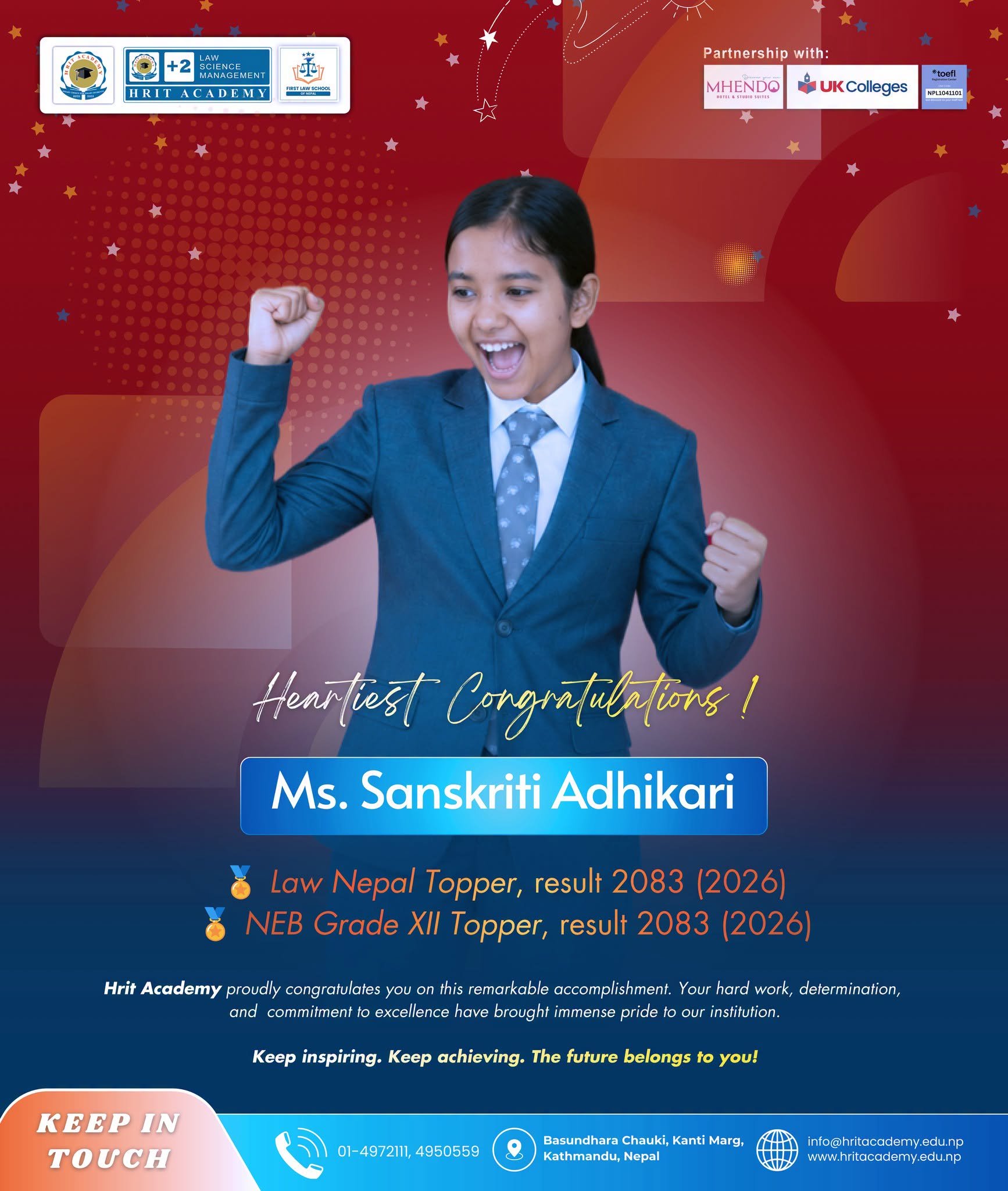 Congratulations to the Topper!